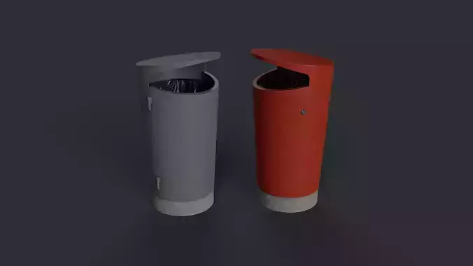 Street Trash Can 10 PBR Game Ready