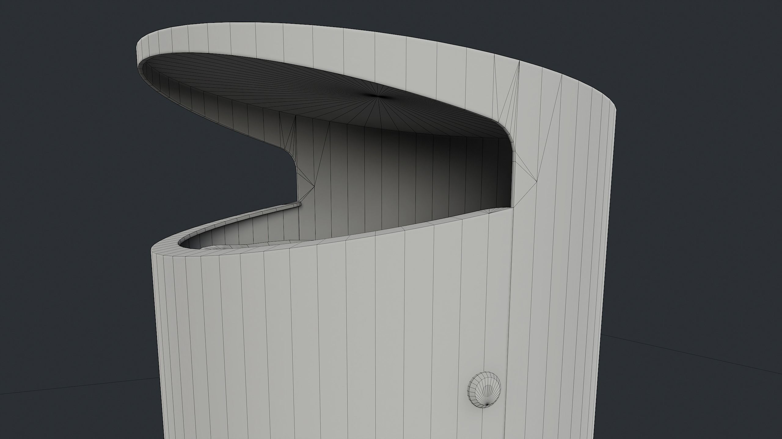 Street Trash Can 10 PBR Game Ready Low-poly 3D model_27