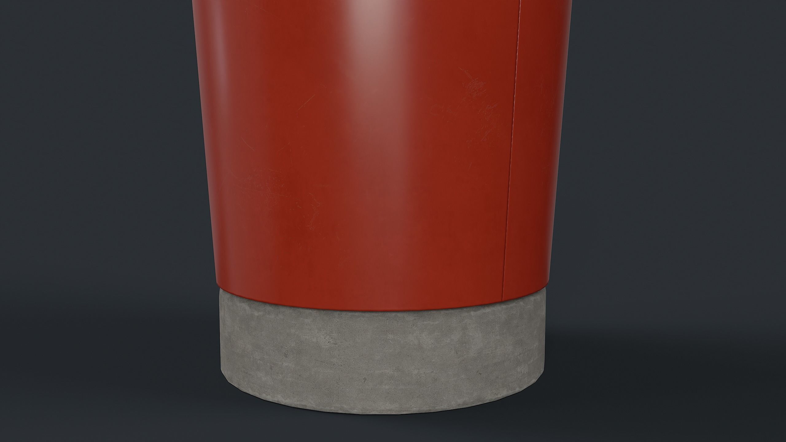 Street Trash Can 10 PBR Game Ready Low-poly 3D model_22