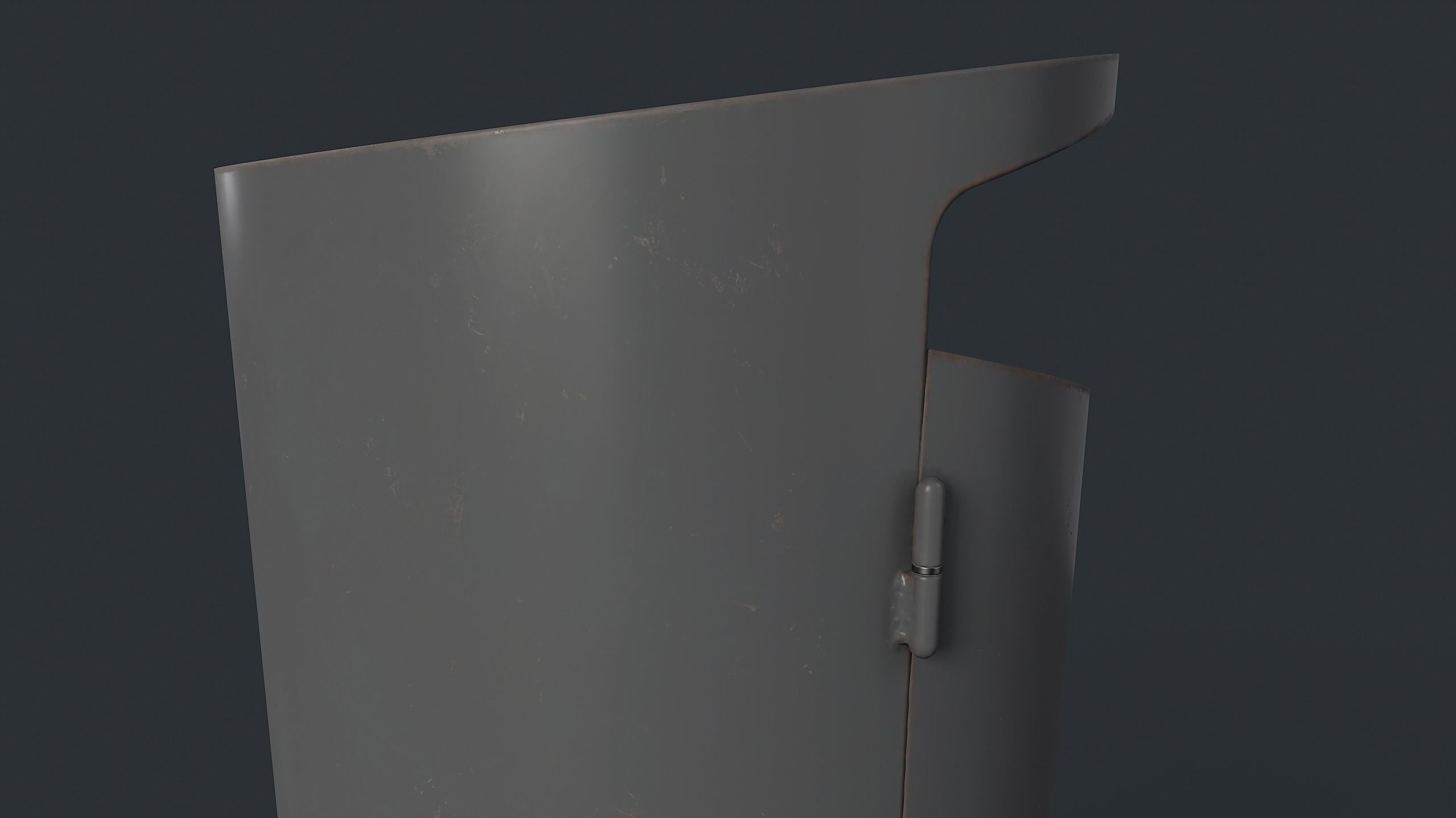 Street Trash Can 10 PBR Game Ready Low-poly 3D model_13