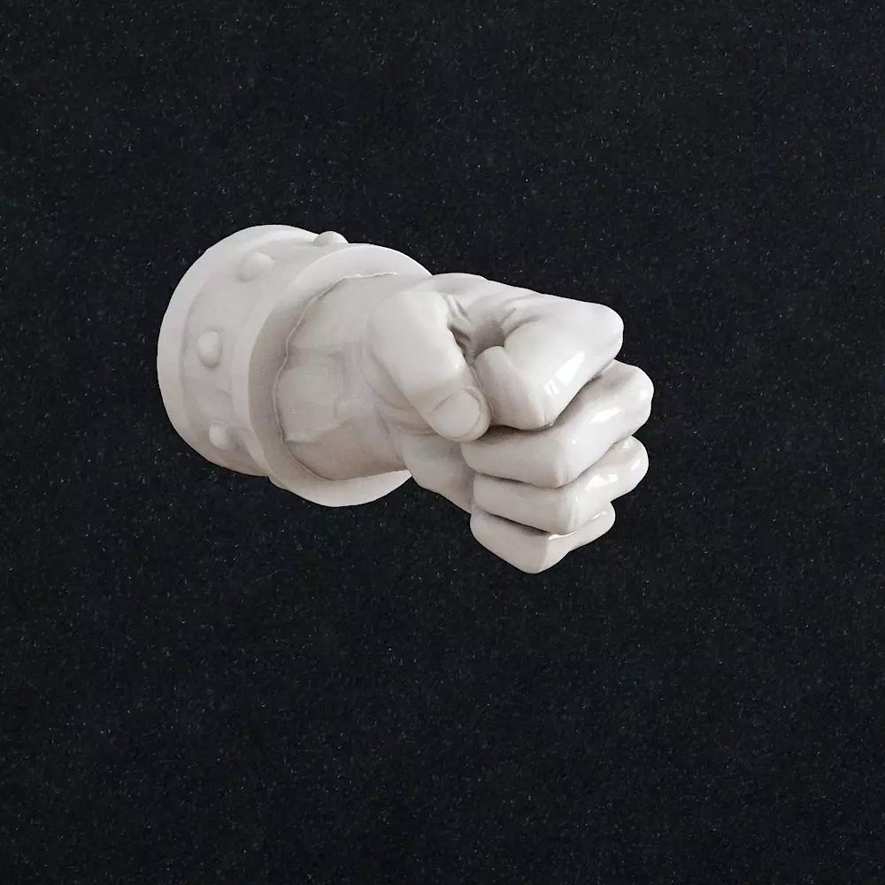 Lamp Thors fist Man Fist 3D print model