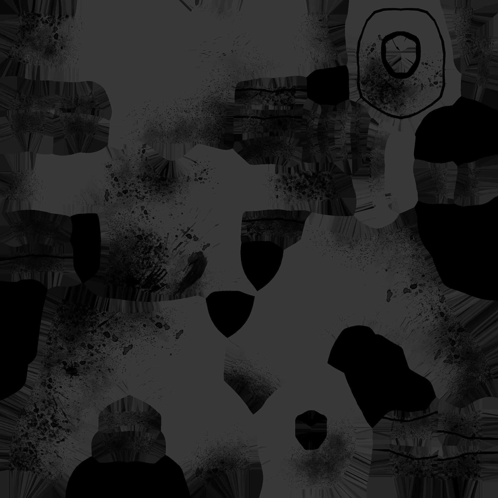 Clown Terror Outfit A08 Green - Character Design Low-poly 3D model_25