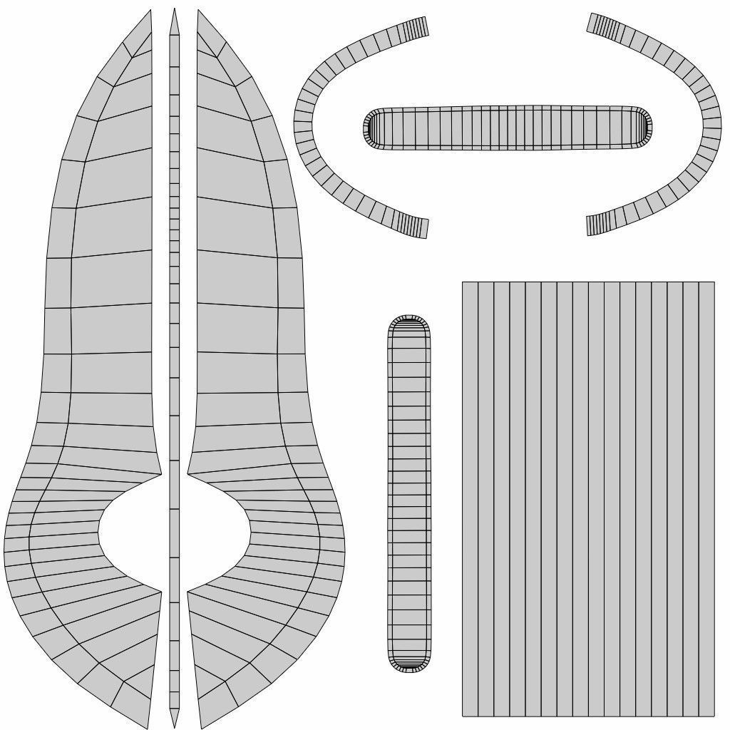 Sablazo Low-poly 3D model_7