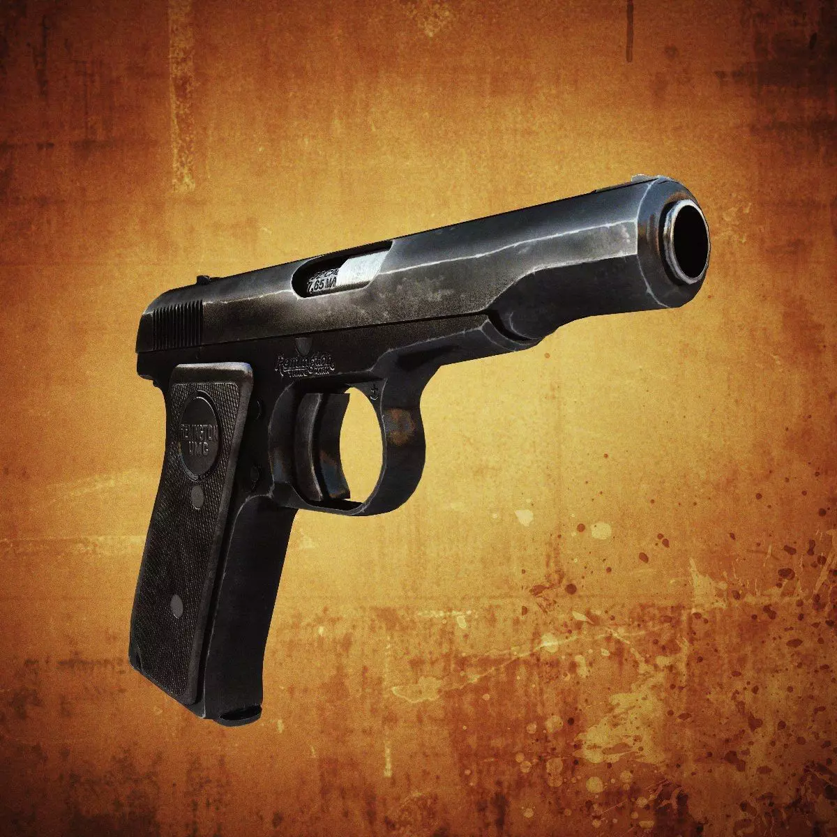 Remington Model 51 Low-poly 3D model_0