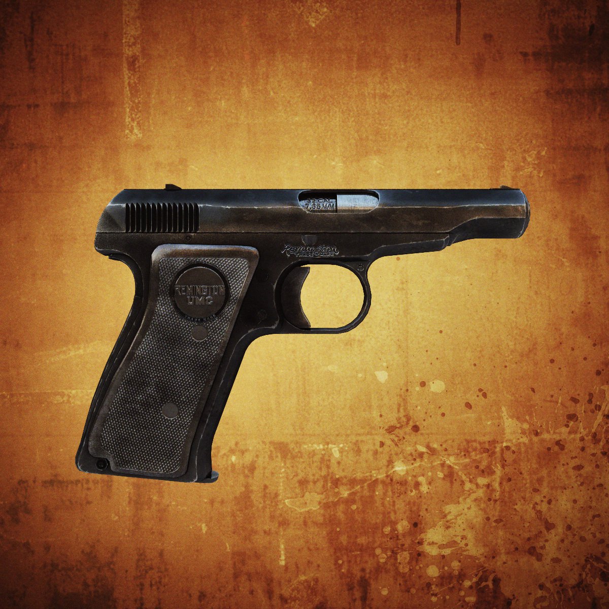 Remington Model 51 Low-poly 3D model_1