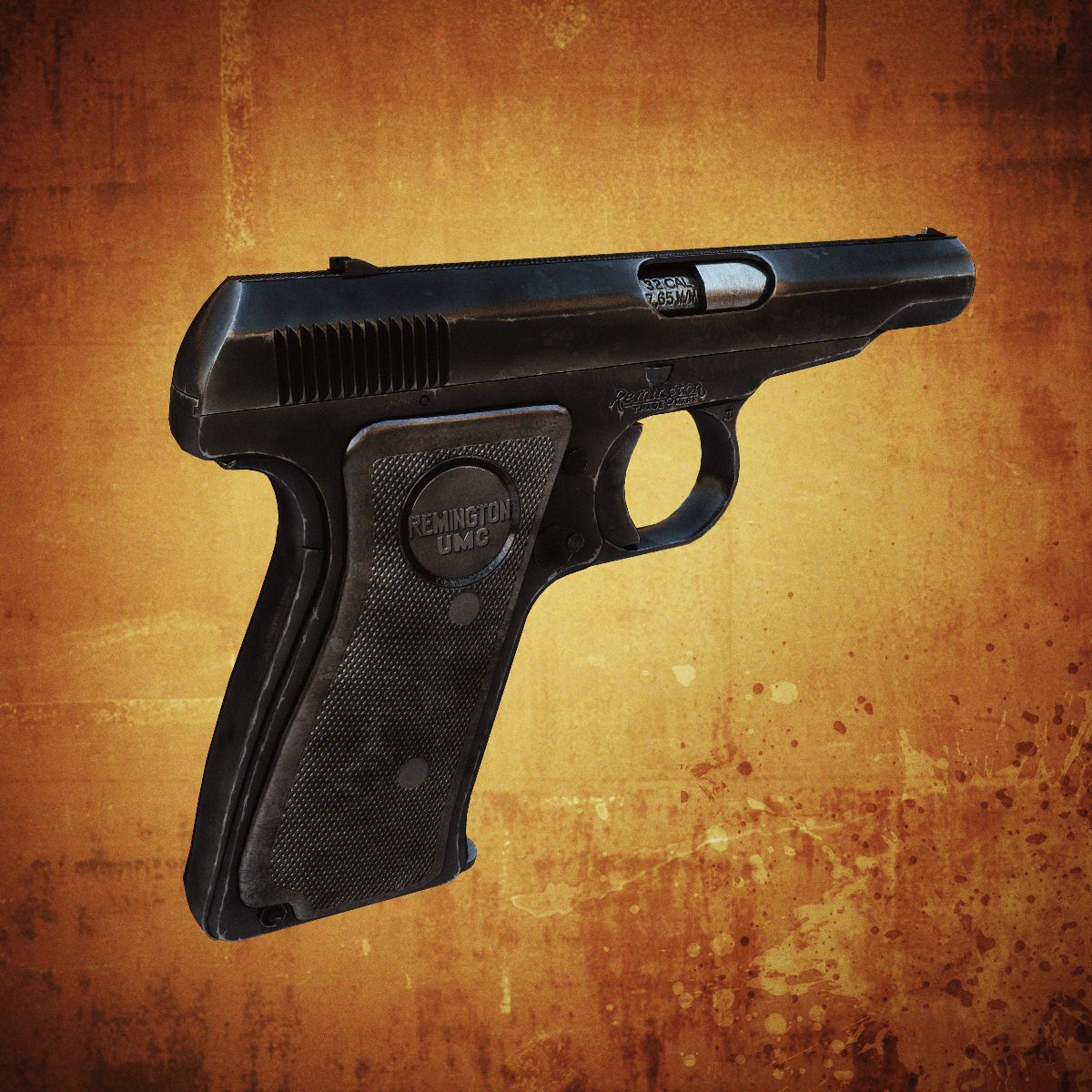 Remington Model 51 Low-poly 3D model_2