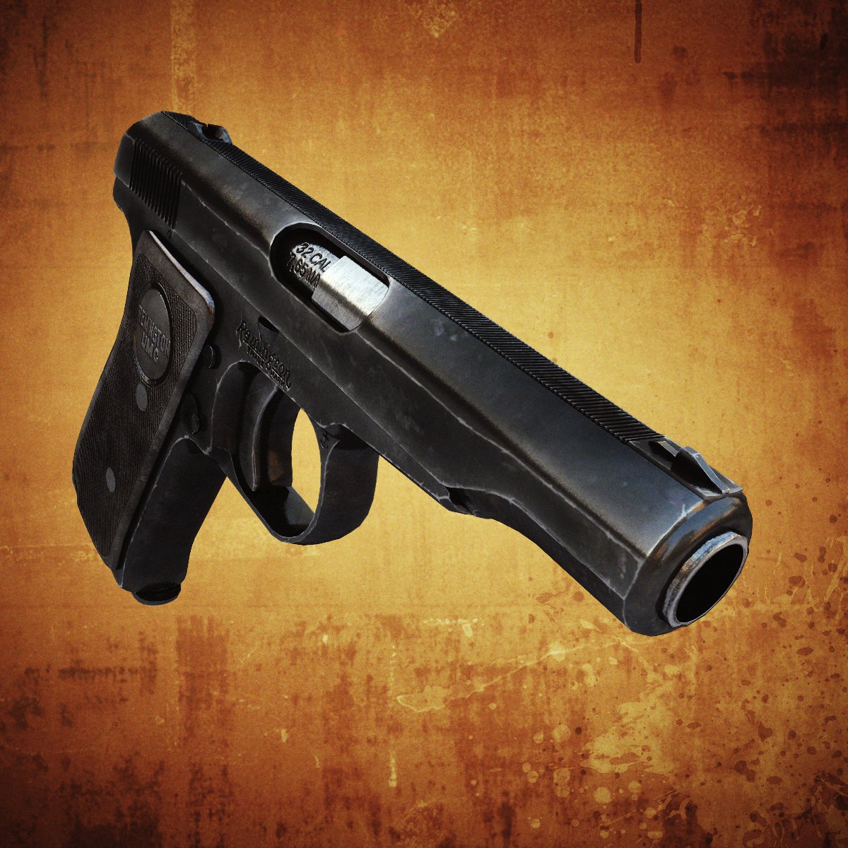 Remington Model 51 Low-poly 3D model_4