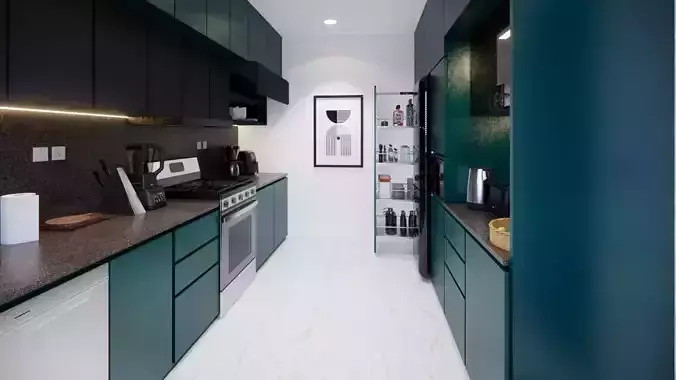 KITCHEN DESIGN 3D model KITCHEN DESIGN 3D model