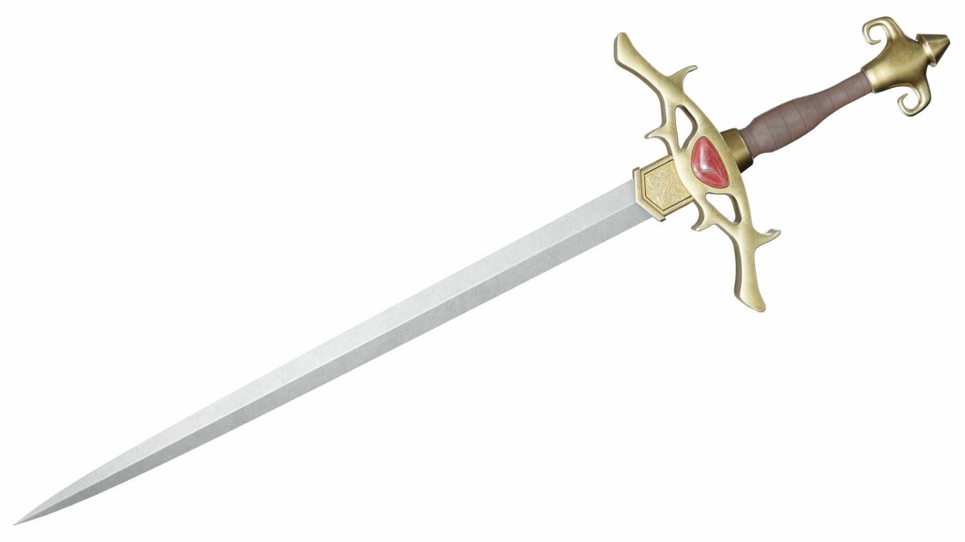 Collection of 12 special swords 3D model_1