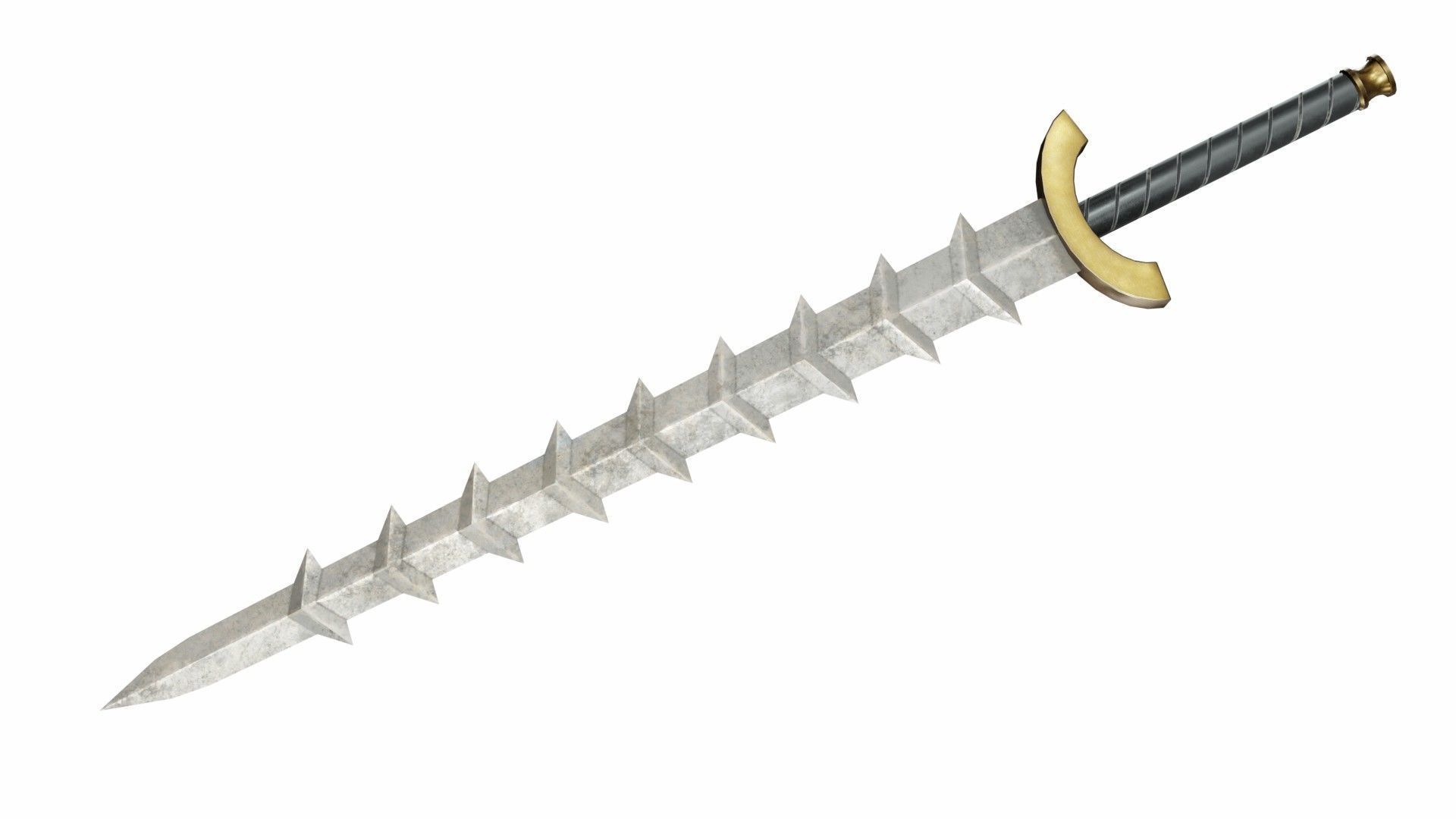 Collection of 12 special swords 3D model_17