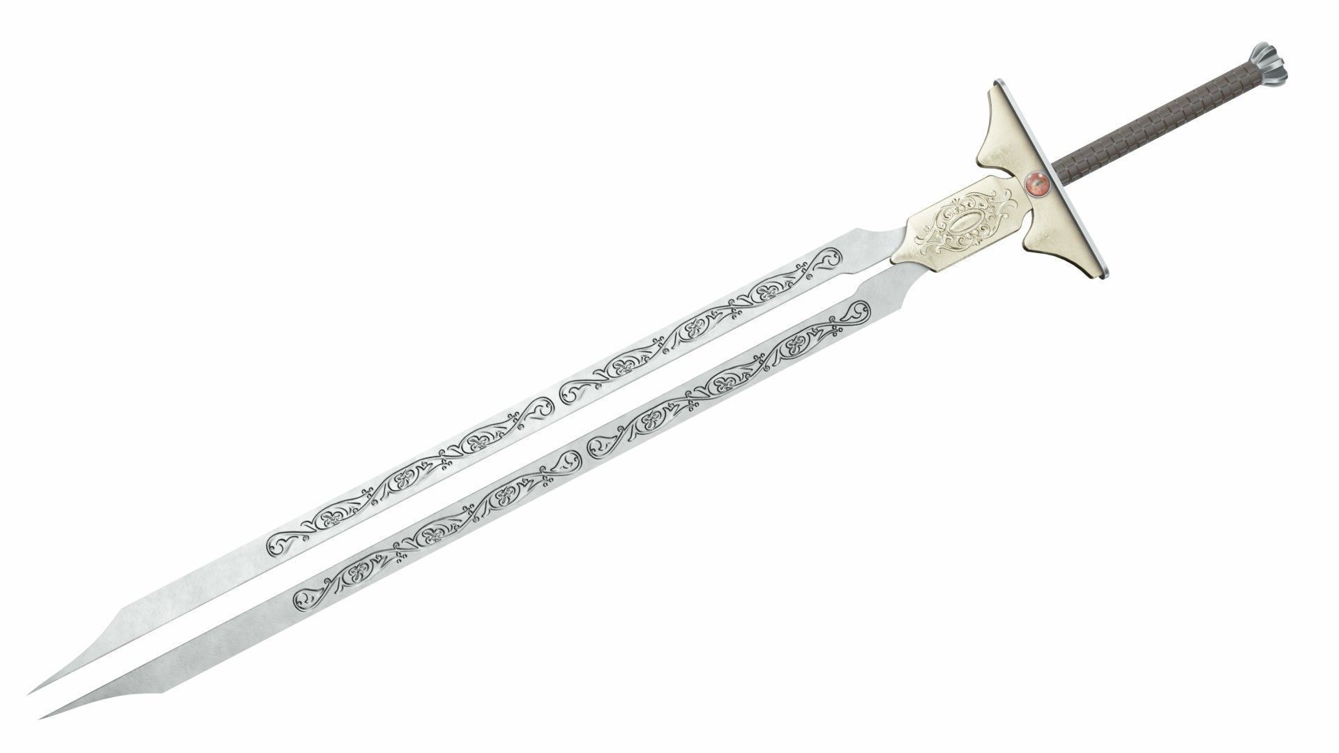 Collection of 12 special swords 3D model_21