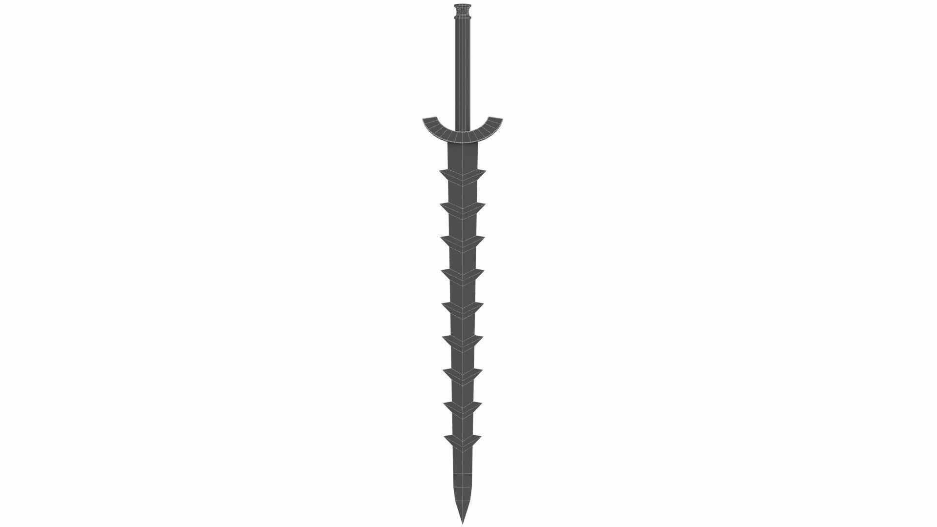 Collection of 12 special swords 3D model_18