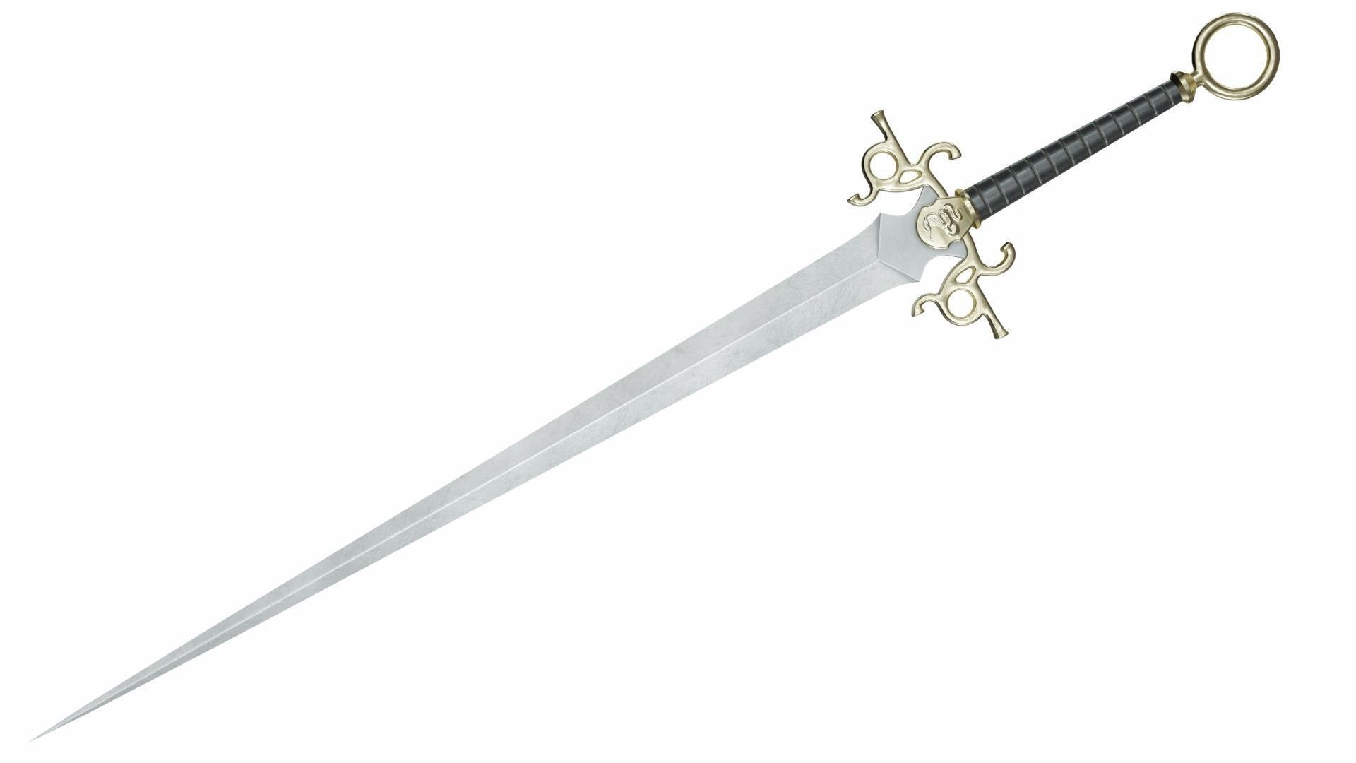 Collection of 12 special swords 3D model_19