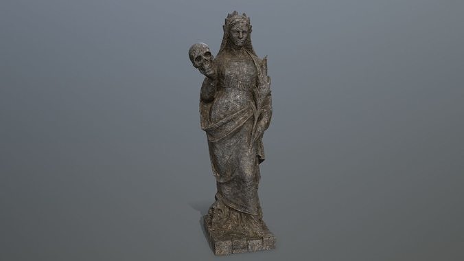 Afrodit Statue Low-poly 3D model