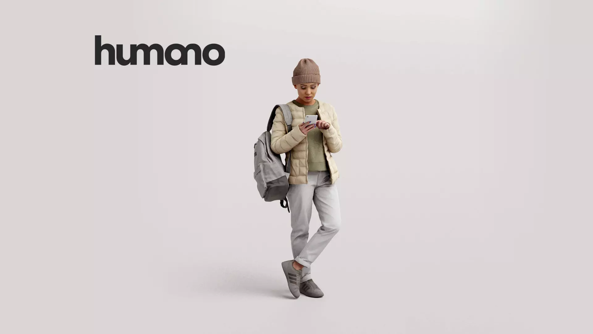 Humano Winter Autumn Woman 1103 3D model