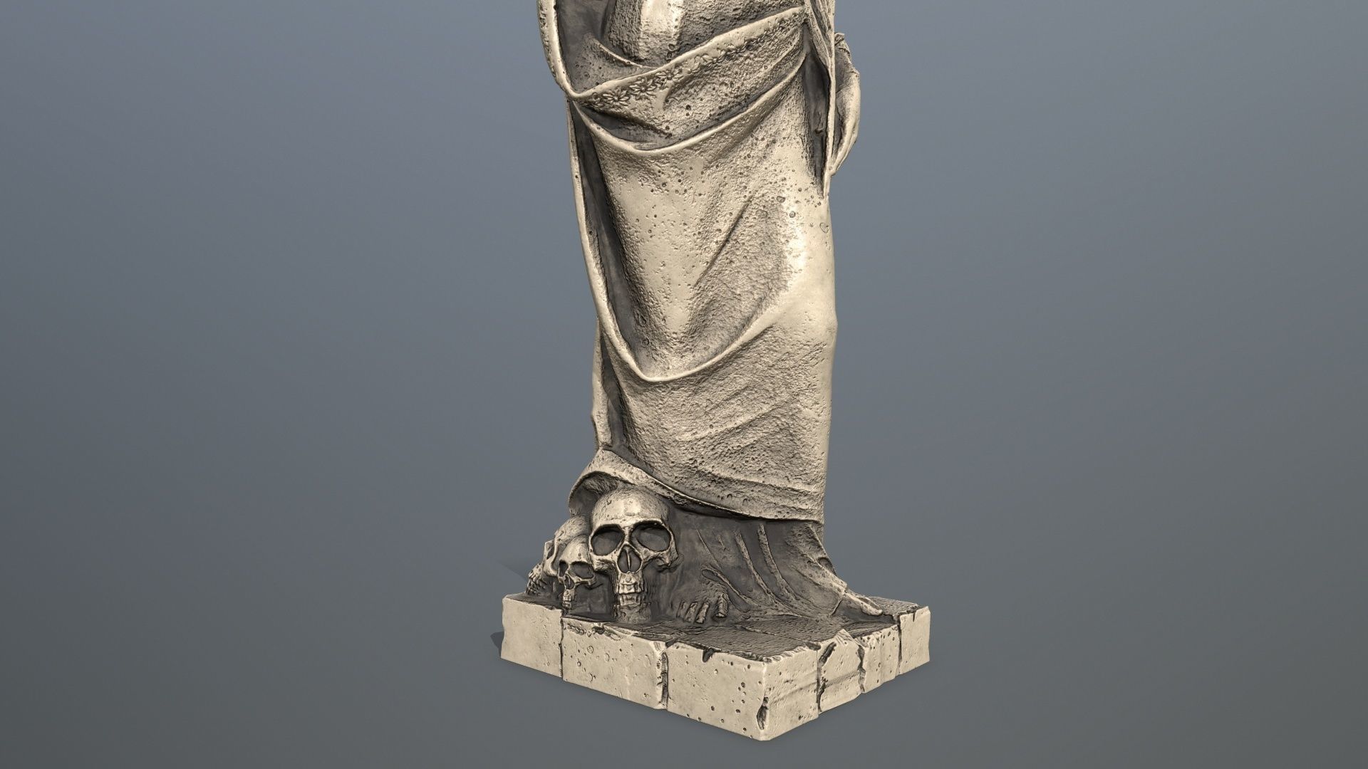 Afrodit Statue Low-poly 3D model_6