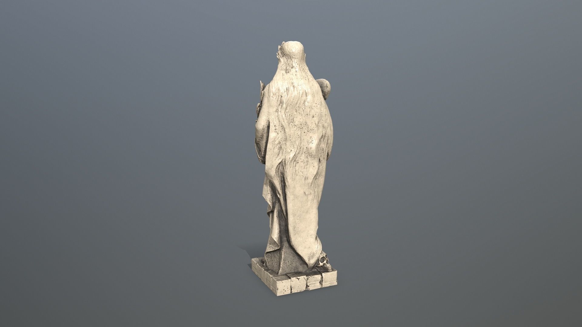 Afrodit Statue Low-poly 3D model_5