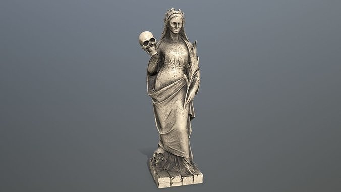 Afrodit Statue Low-poly 3D model