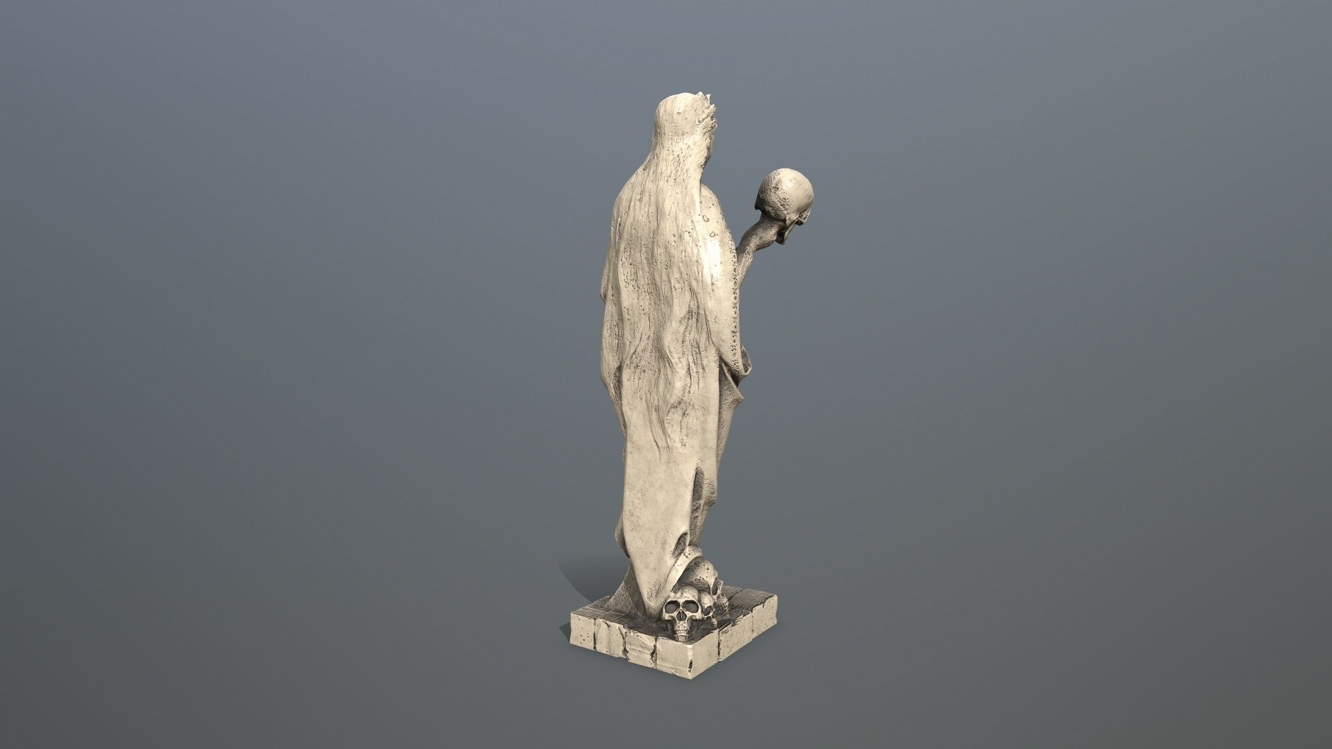 Afrodit Statue Low-poly 3D model_4