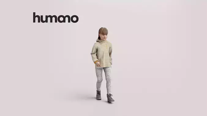 Humano Winter Autumn Kid 1102 3D model Humano Winter Autumn Kid 1102 3D model