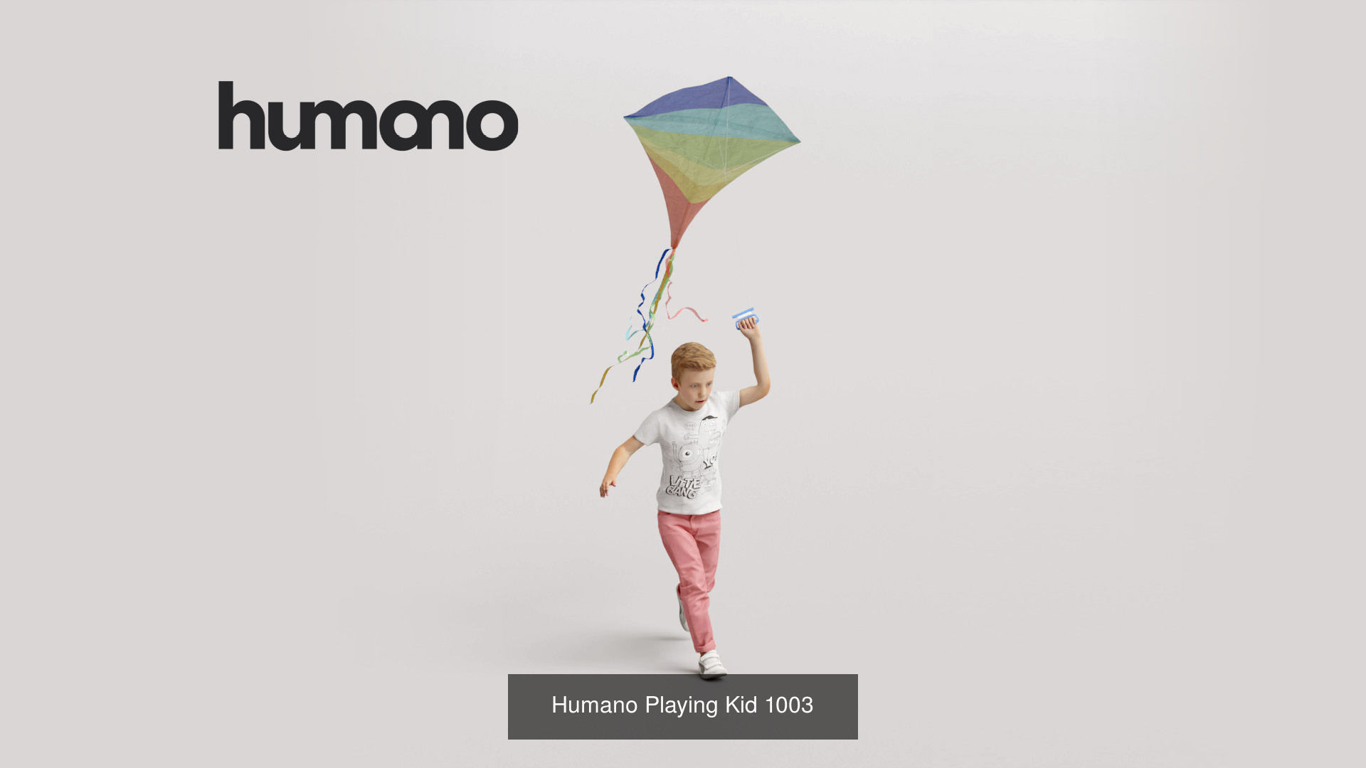 Humano 5-Pack - PLAYING KIDS - PLAYGROUND- 5x 3D models A 3D Model Collection_1