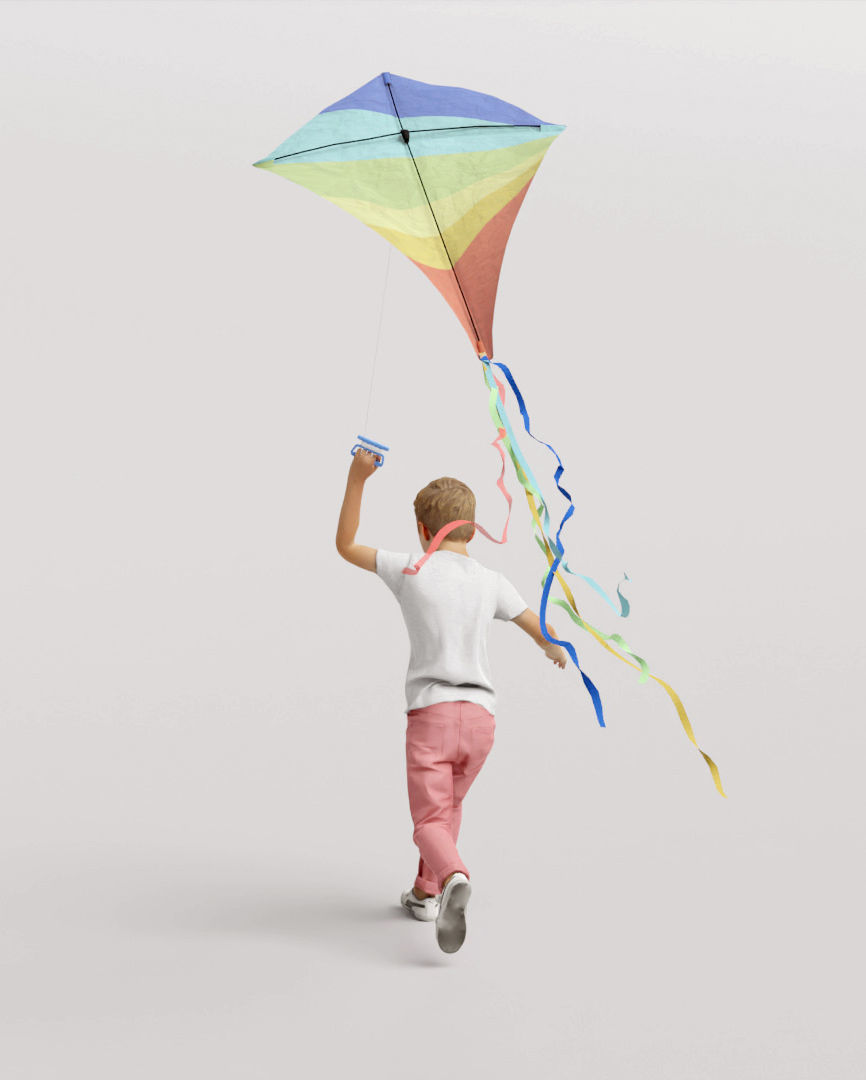 Humano 5-Pack - PLAYING KIDS - PLAYGROUND- 5x 3D models A 3D Model Collection_17