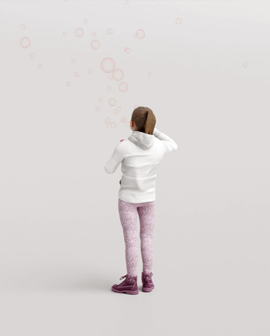 Humano 5-Pack - PLAYING KIDS - PLAYGROUND- 5x 3D models A 3D Model Collection_23