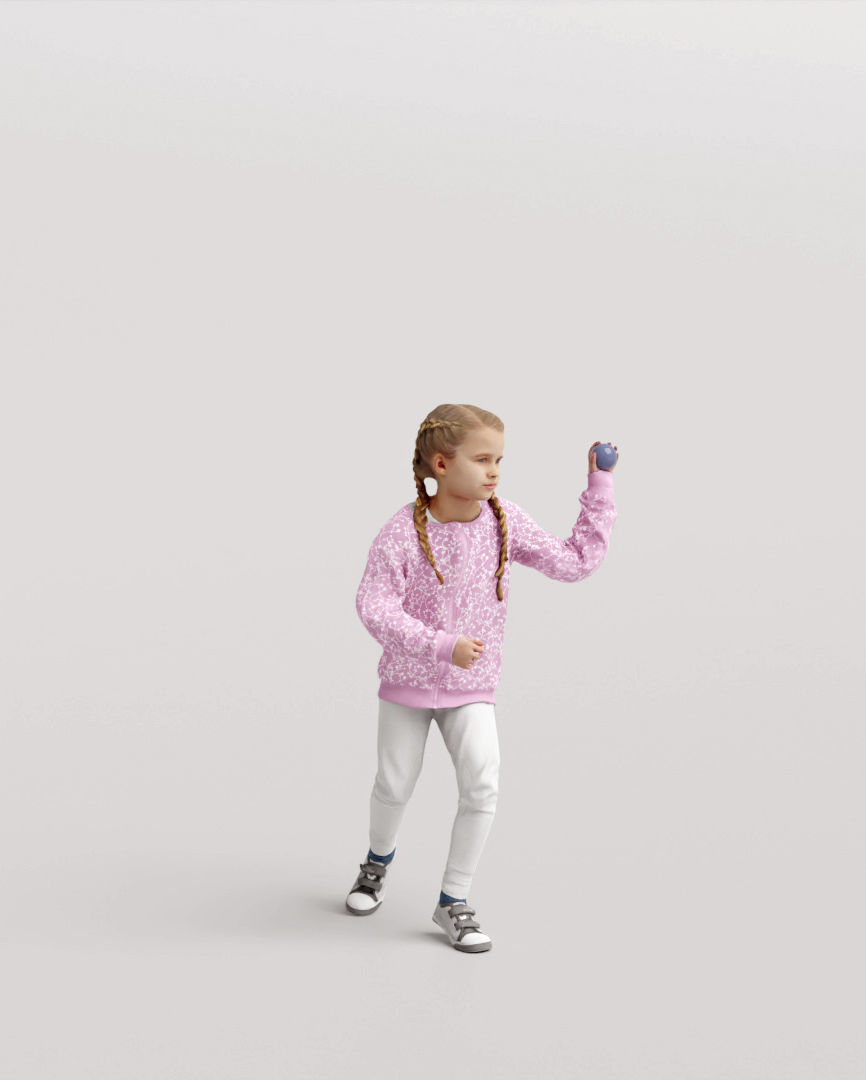 Humano 5-Pack - PLAYING KIDS - PLAYGROUND- 5x 3D models A 3D Model Collection_6