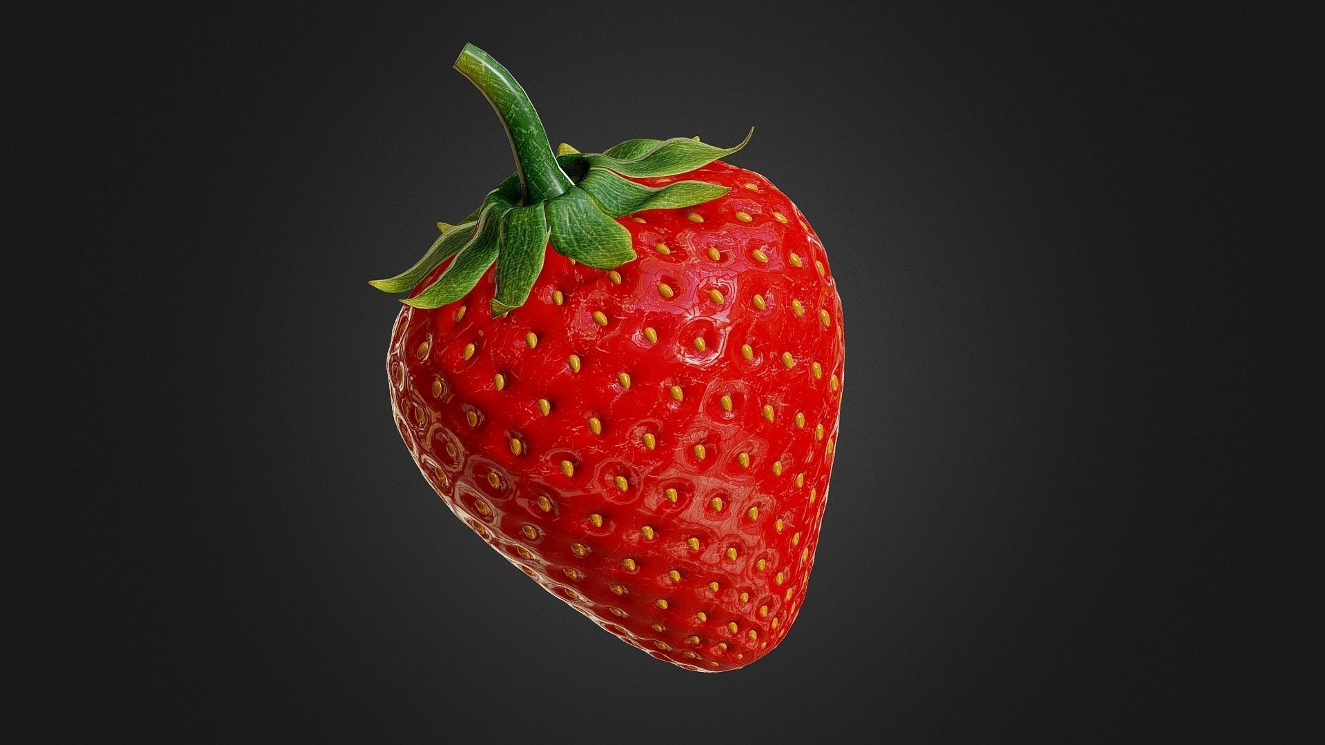 Strawberry 3D model_5