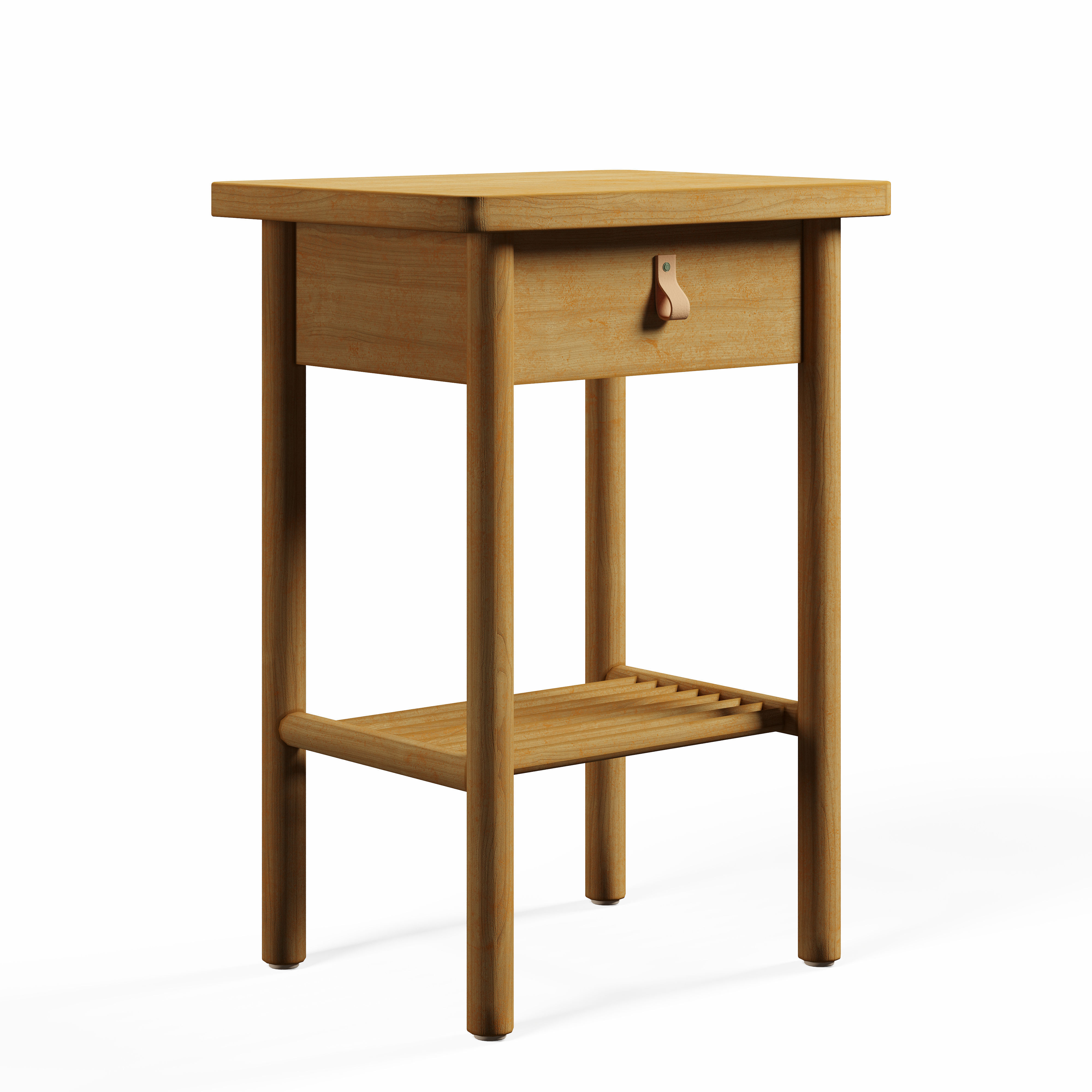 Nighstand BJORKSNAS Free 3D model_1