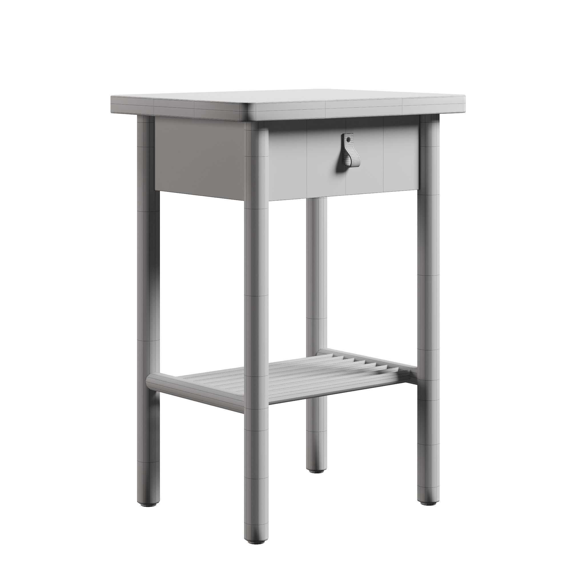 Nighstand BJORKSNAS Free 3D model_3