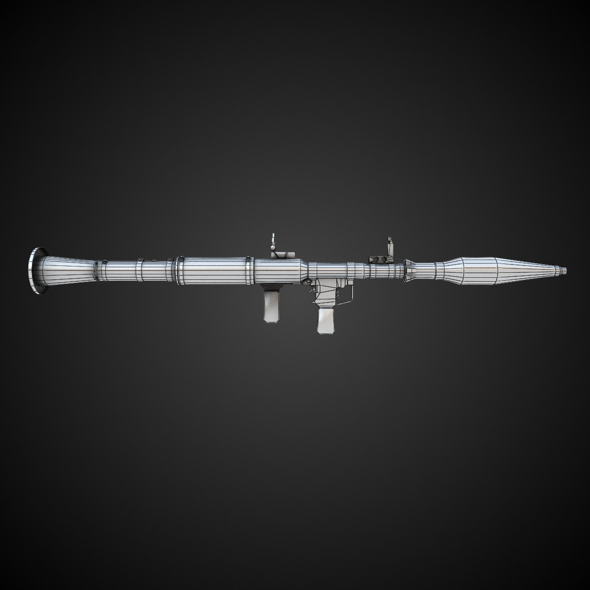 RPG-7 grenade launcher Low-poly 3D model_5