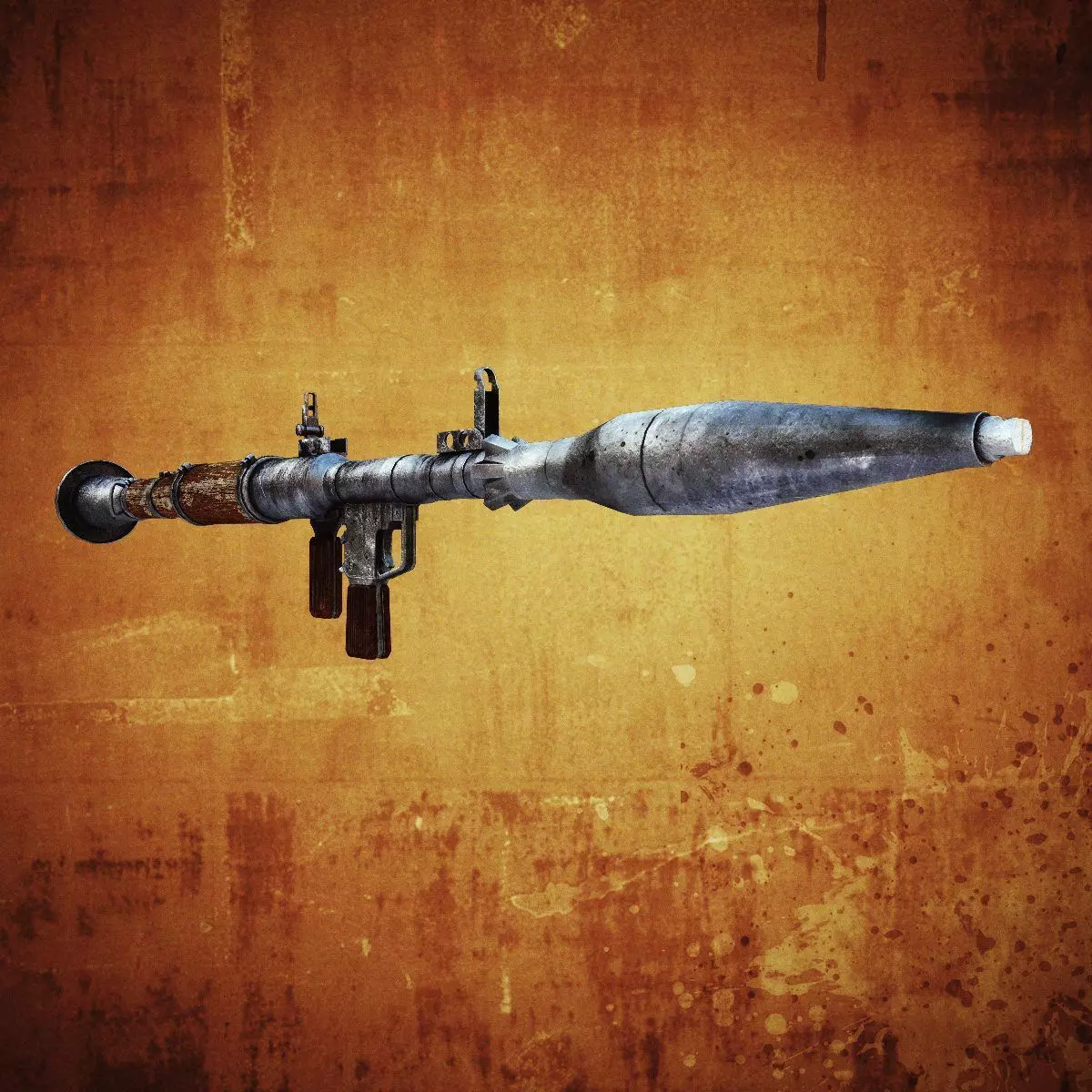 RPG-7 grenade launcher Low-poly 3D model_0