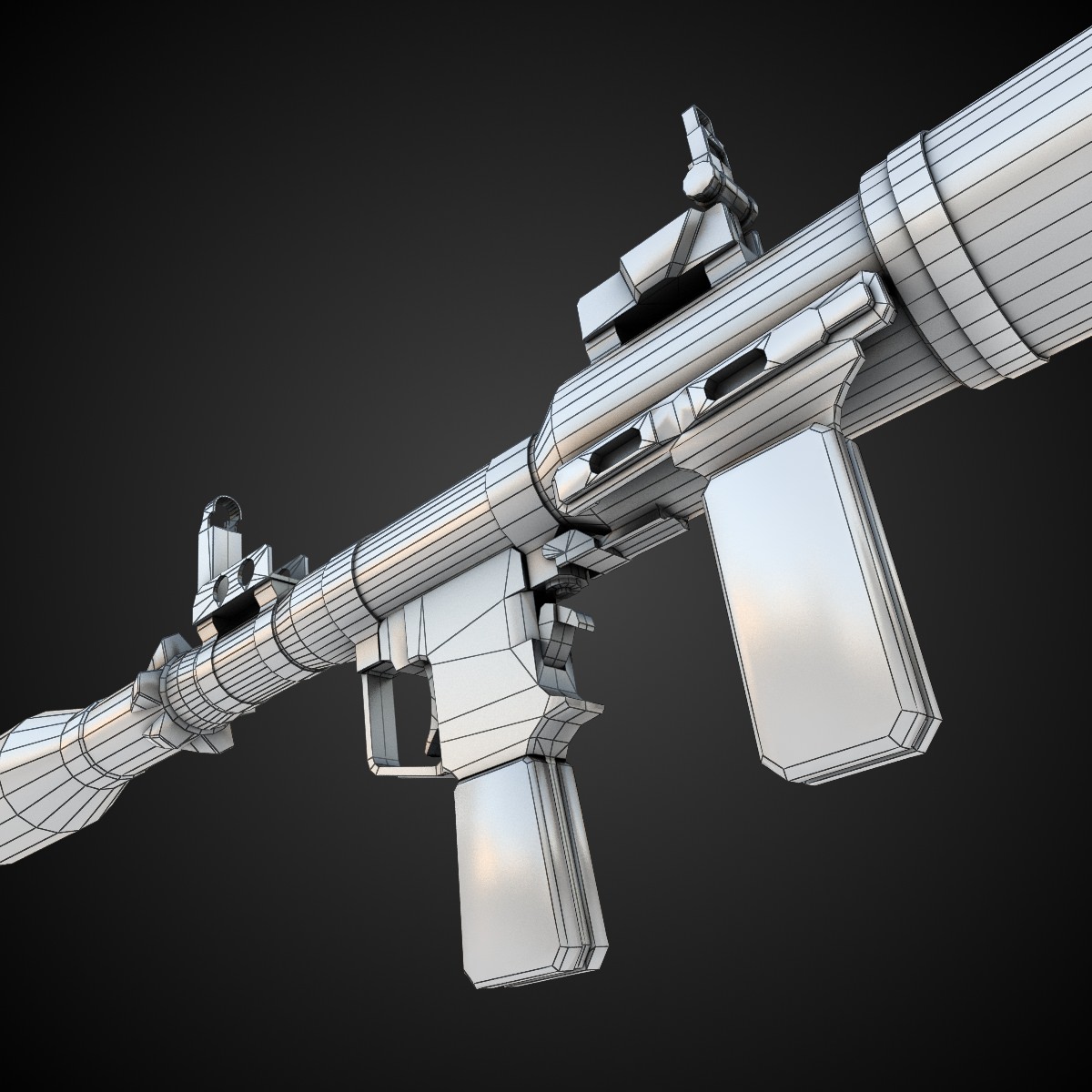RPG-7 grenade launcher Low-poly 3D model_8