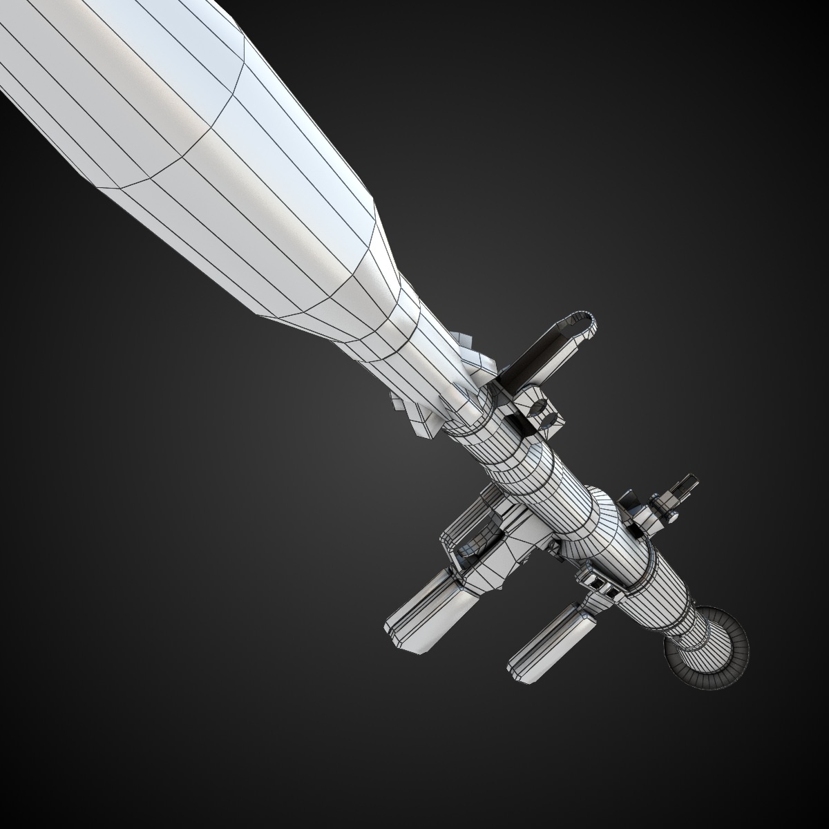 RPG-7 grenade launcher Low-poly 3D model_9