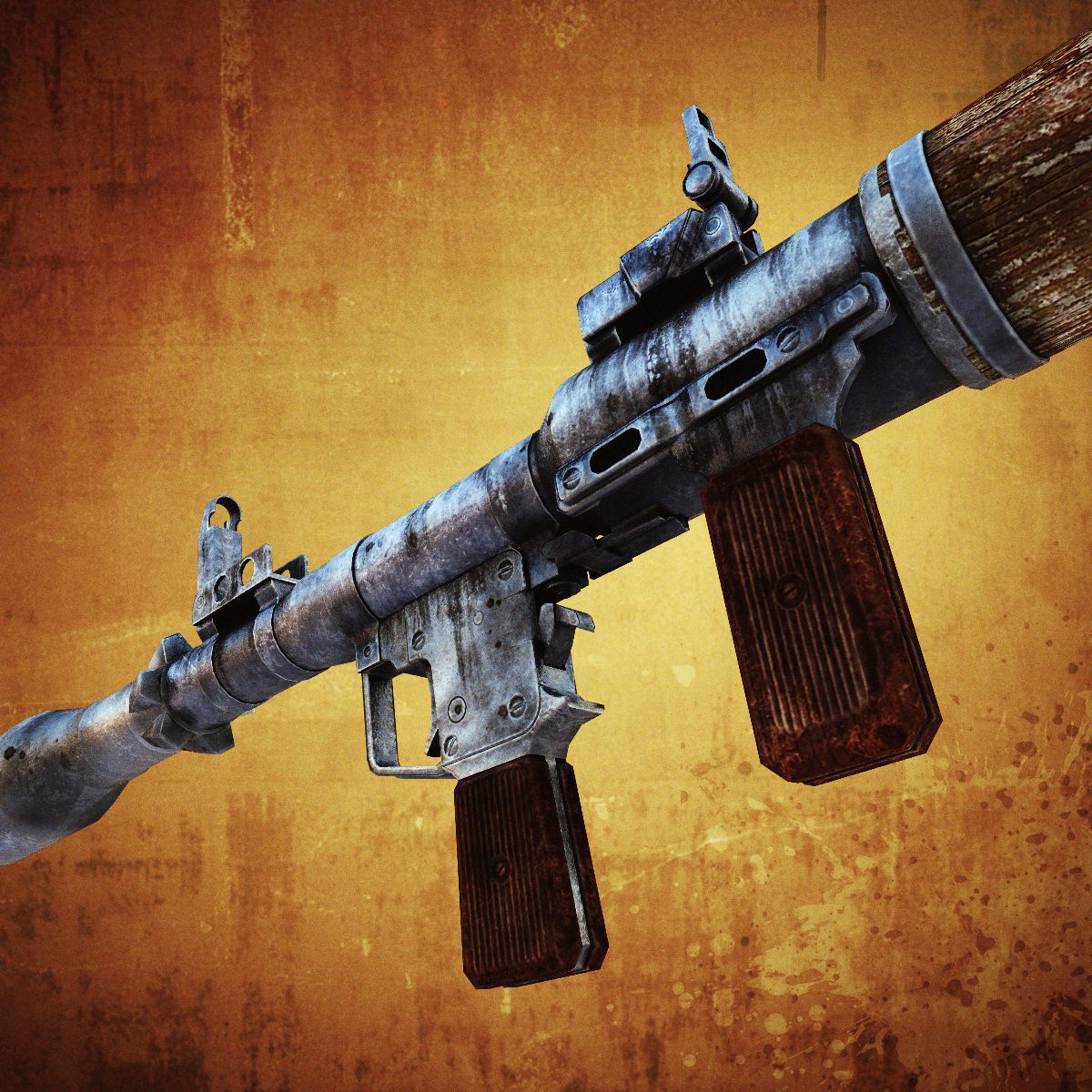 RPG-7 grenade launcher Low-poly 3D model_2