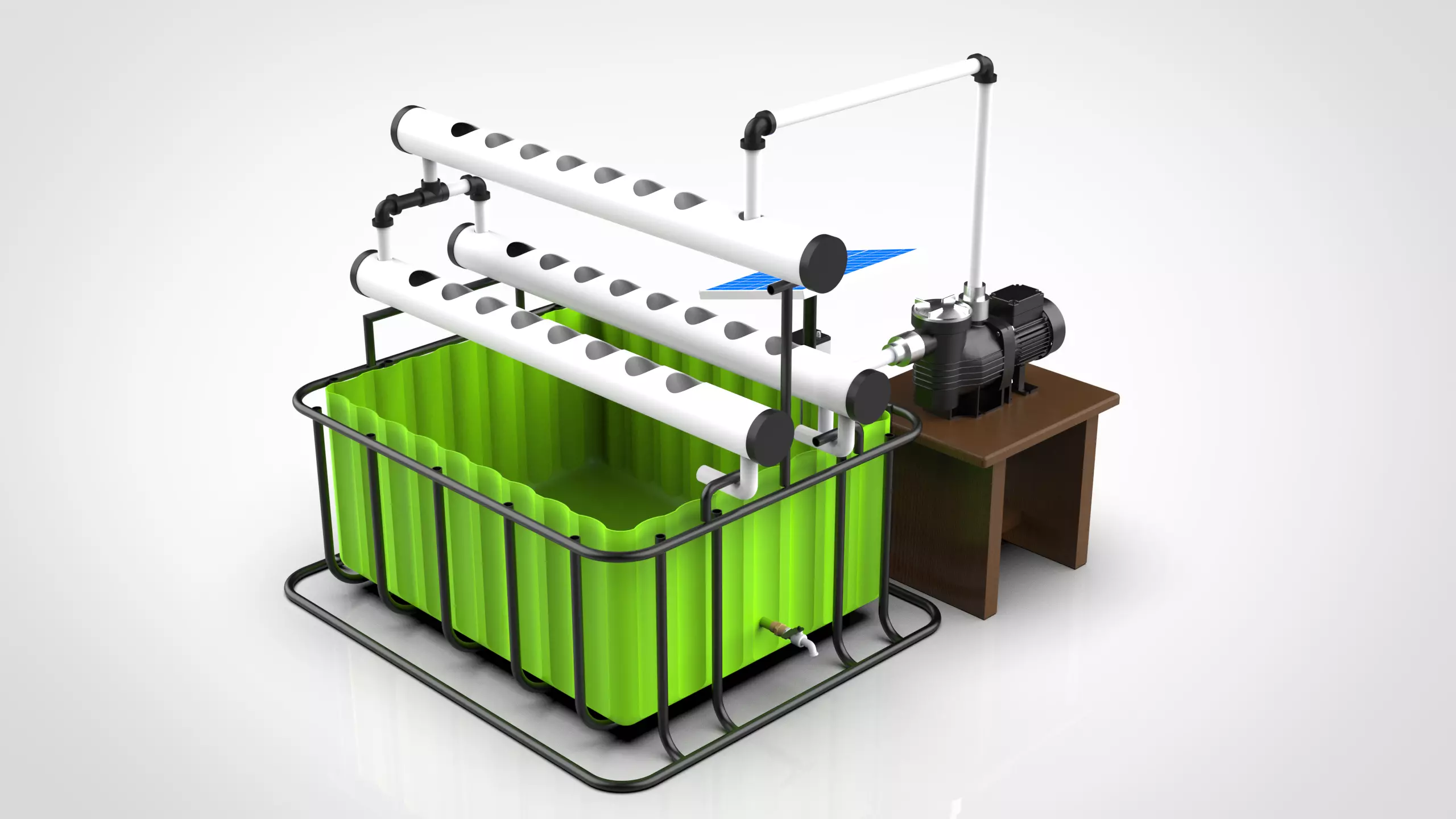 Hydroponics 3D model_0