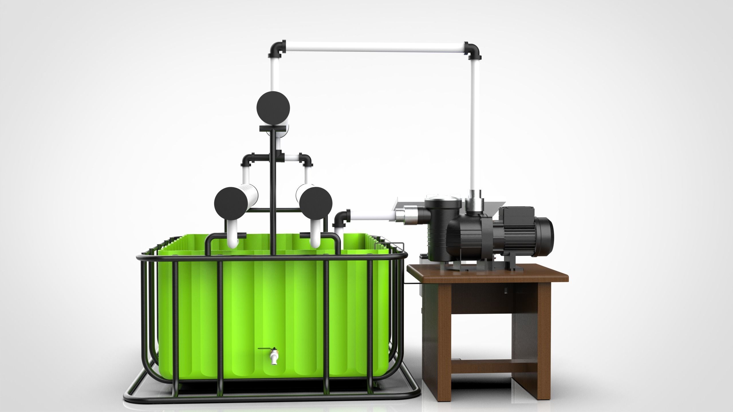 Hydroponics 3D model_4