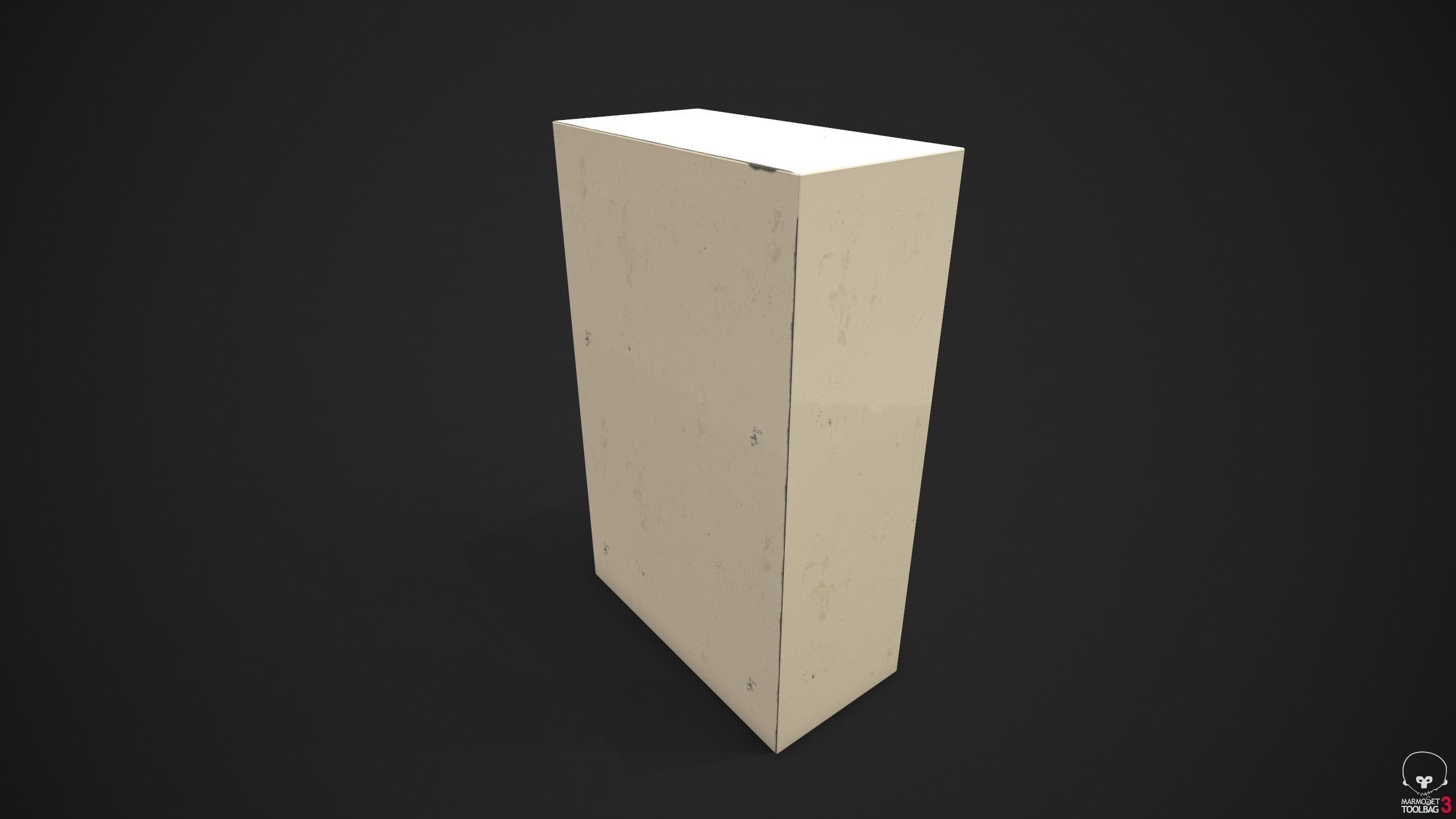 School - Gym Locker Low-poly 3D model_4