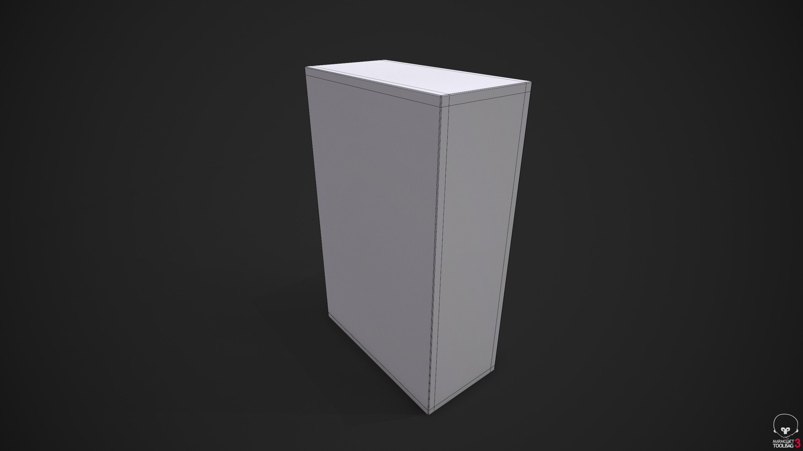 School - Gym Locker Low-poly 3D model_9