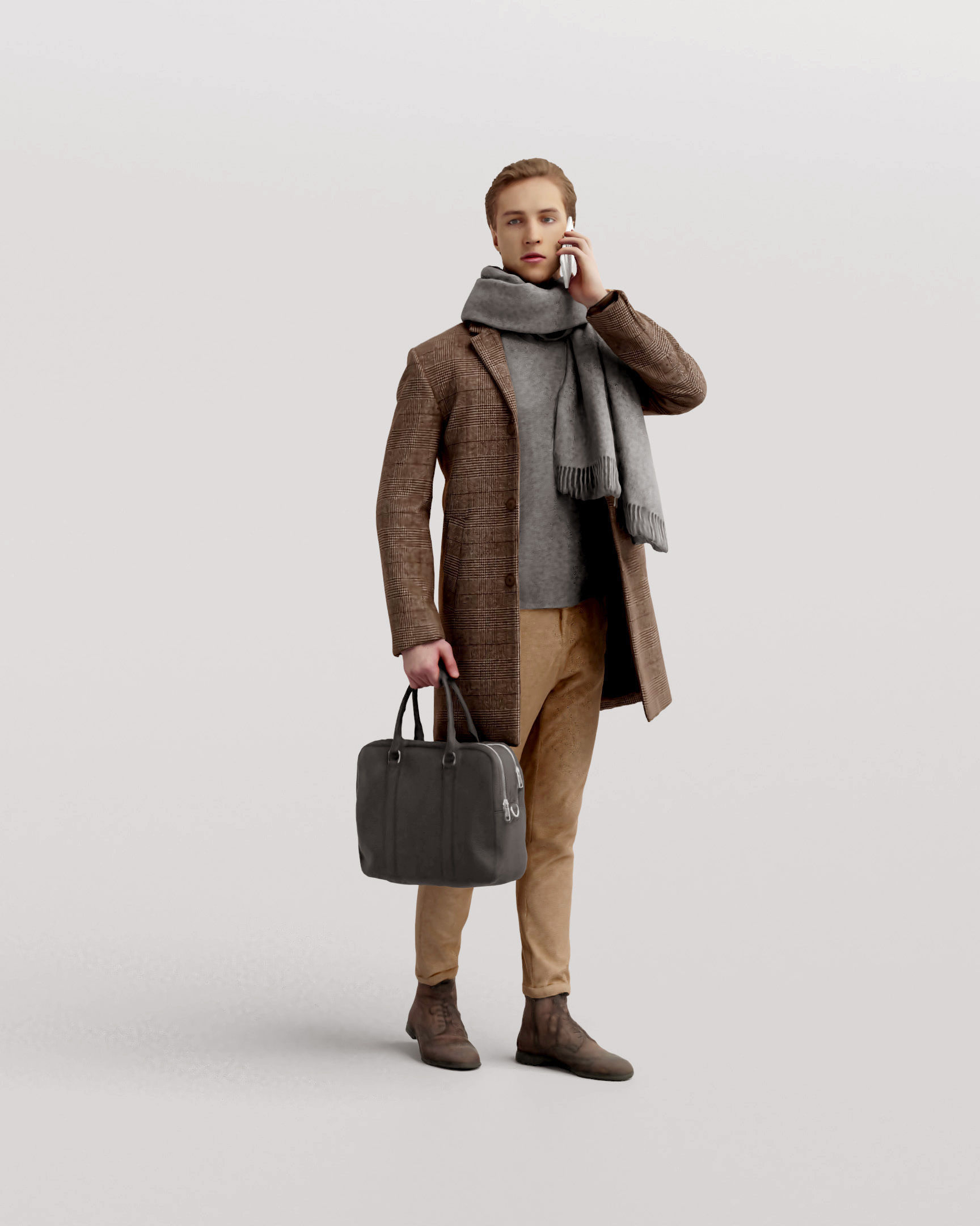 Humano Winter Autumn People 1112 3D model_4