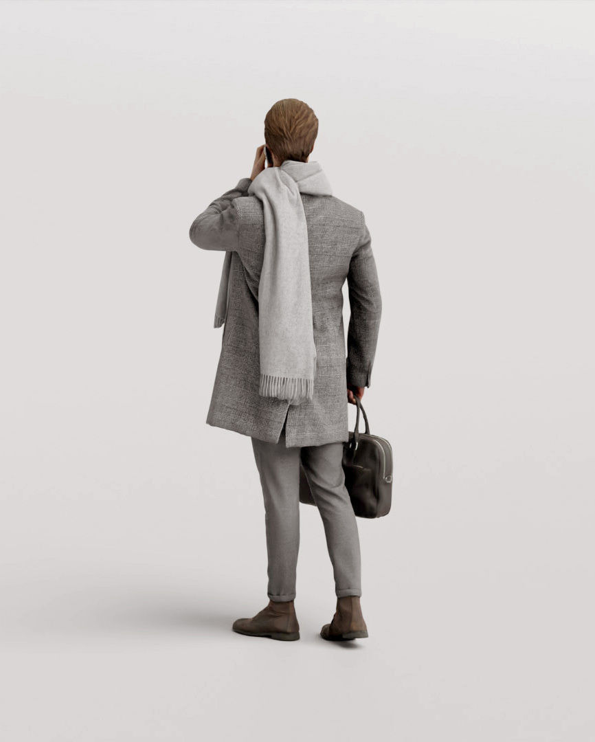Humano Winter Autumn People 1112 3D model_5