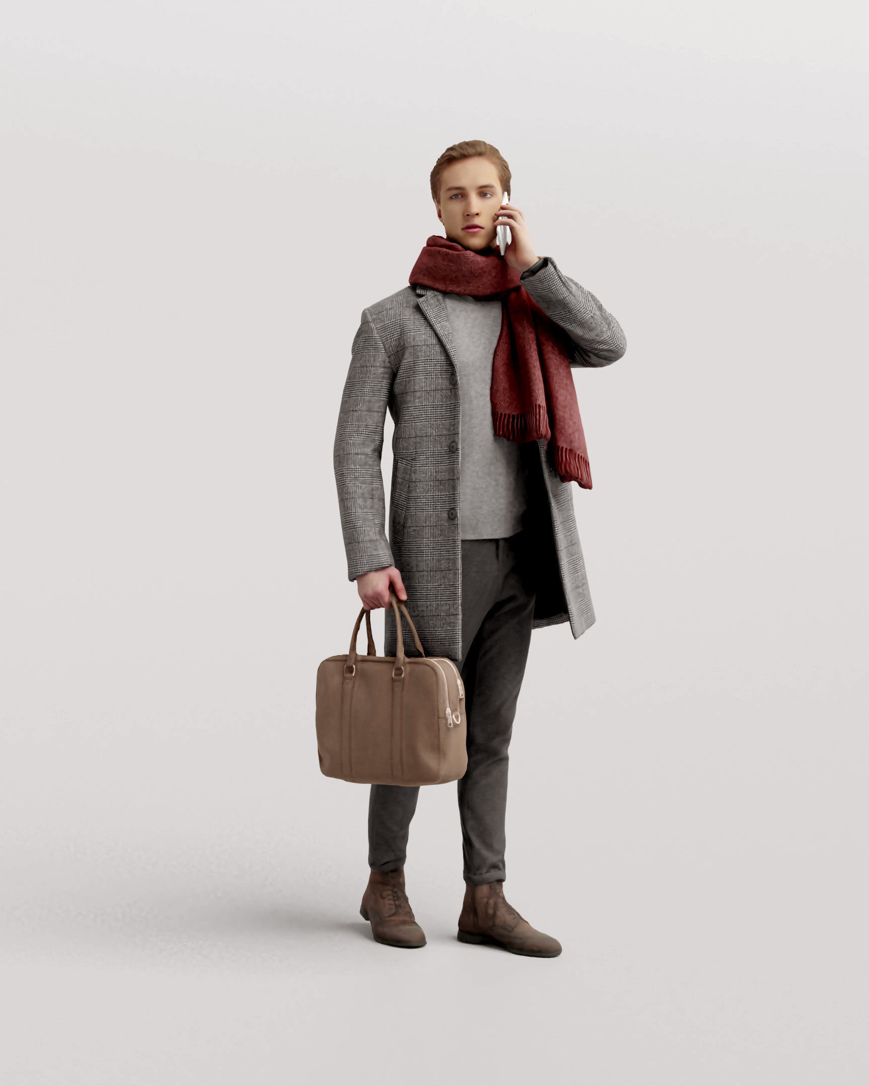 Humano Winter Autumn People 1112 3D model_2