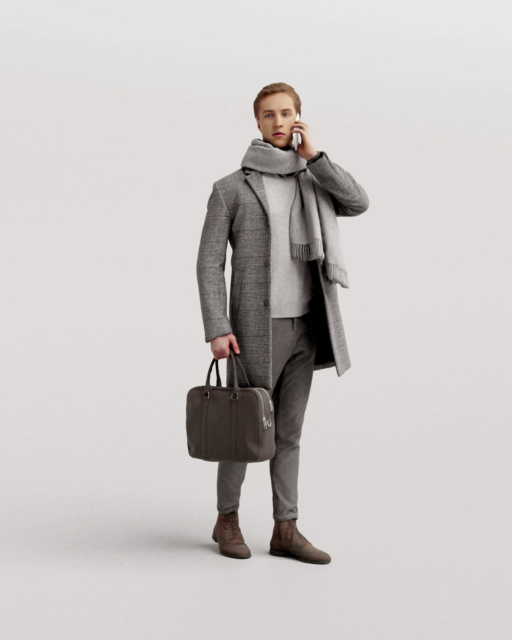 Humano Winter Autumn People 1112 3D model_1