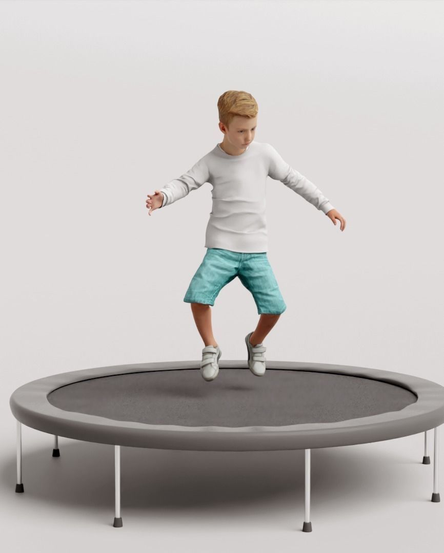 Humano 5-Pack - PLAYING KIDS - PLAYGROUND- 5x 3D models B 3D Model Collection_34