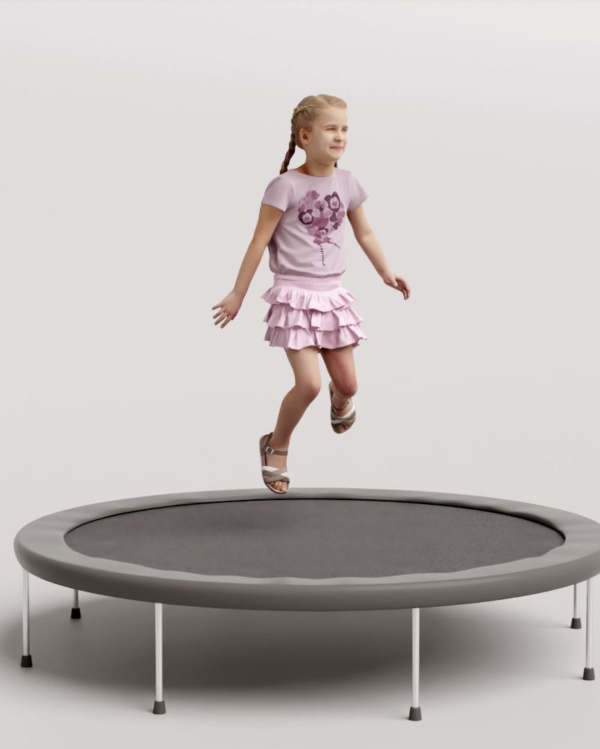 Humano 5-Pack - PLAYING KIDS - PLAYGROUND- 5x 3D models B 3D Model Collection_28