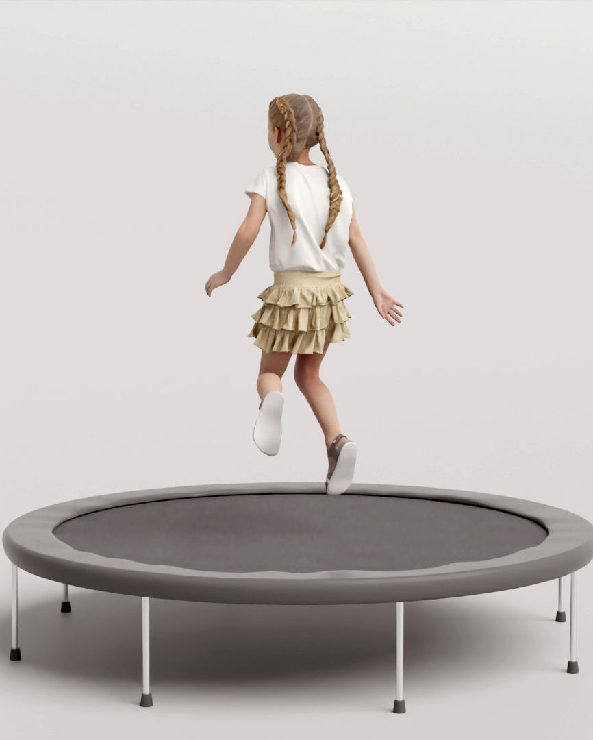 Humano 5-Pack - PLAYING KIDS - PLAYGROUND- 5x 3D models B 3D Model Collection_30