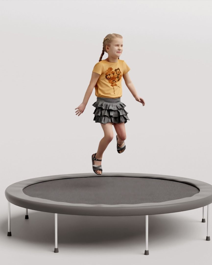 Humano 5-Pack - PLAYING KIDS - PLAYGROUND- 5x 3D models B 3D Model Collection_27