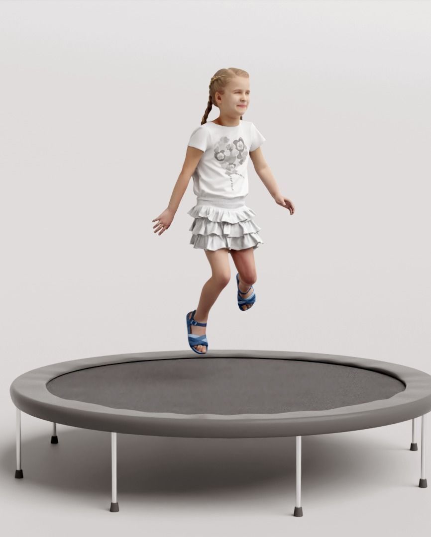 Humano 5-Pack - PLAYING KIDS - PLAYGROUND- 5x 3D models B 3D Model Collection_29