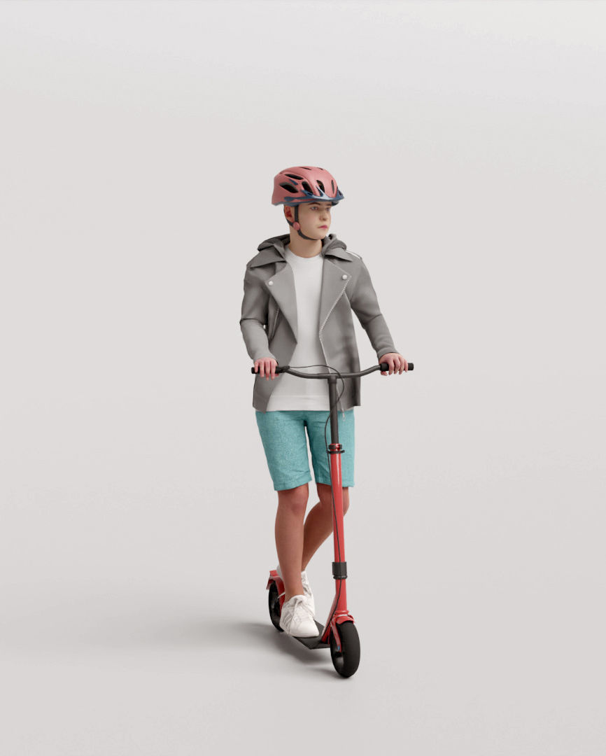 Humano 5-Pack - PLAYING KIDS - PLAYGROUND- 5x 3D models B 3D Model Collection_20